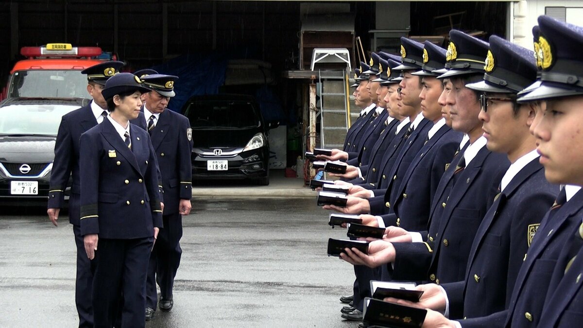 「いざという時に頼りになる存在としてあり続けて」笠岡地区消防組合で栗尾笠岡市長が訓示【岡山】
