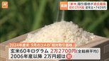 新米の「相対取引価格」は2万2700円で過去最高　2万円超えも調査開始から初|TBS NEWS DIG