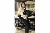 【 彩雪 】 「久しぶりにバイクに乗っておでかけ」 愛車・ハーレーダビッドソンで出動 「暑かったけど最高に楽しかった〜〜」 「Harley-Davidson XL883R」|TBS NEWS DIG