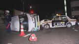 軽乗用車が横転　仙台市内の県道交差点でタクシーと衝突　20代の女性が軽いけが|TBS NEWS DIG