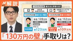 年収「103万円」以外にも「106万円・130万円の壁」、手取り減り“働き損”にも、試算してみると…【Nスタ解説】| TBS CROSS DIG with Bloomberg