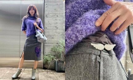 工藤静香 】 スカートの羽型クリップは 長女・Cocomiさんが「買って