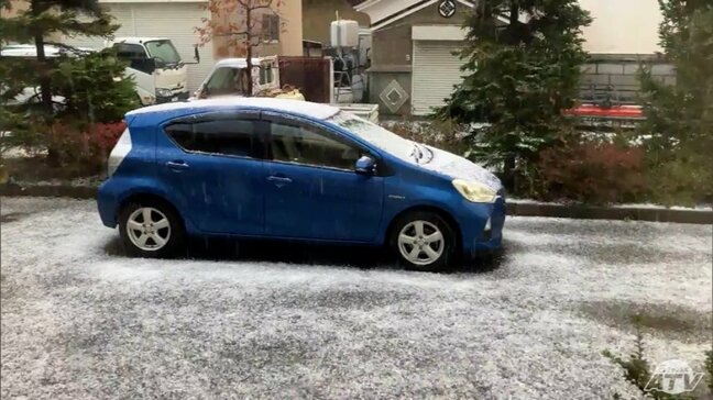 青森市中心部では断続的に「雨」や「みぞれ」 郊外では「あられまじりの雪」が 強い寒気が流れ込み大気の状態が非常に不安定に|TBS NEWS DIG