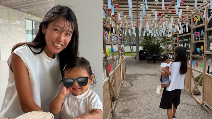 【 岡副麻希 】　富士スピードウェイ前のパン屋さんに家族で初イートイン　滞在12分に「せっかちが過ぎる〜！」　2歳娘の「イヤイヤ期」成長にほっこり|TBS NEWS DIG