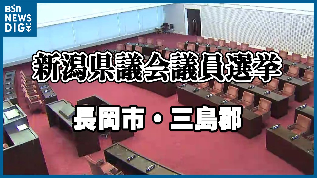 開票結果】新潟県議選・長岡市三島郡選挙区 自民が4議席獲得 共産の