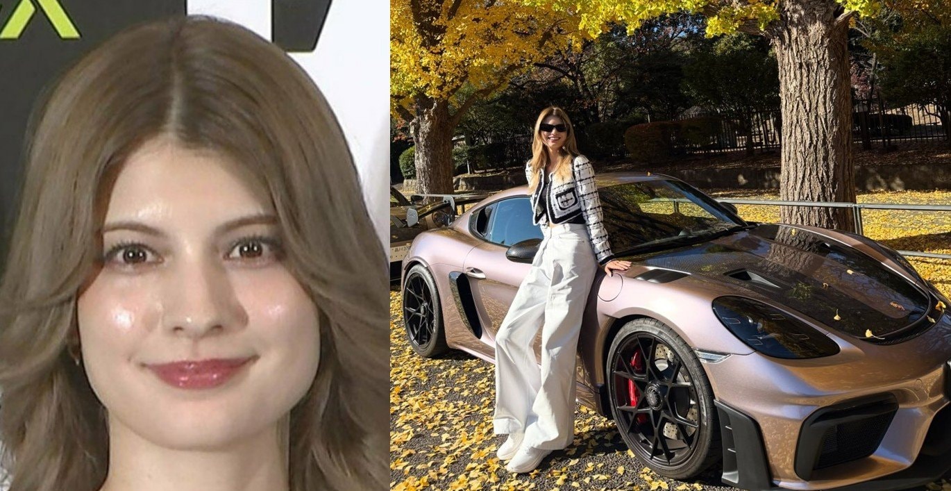 マギー 】 愛車「ポルシェ 718 ケイマン GT4 RS」と笑顔で2ショット