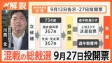 キャッチコピーは「THE MATCH」選挙期間は過去最長 混戦の自民党総裁選9月27日投開票へ【Nスタ解説】|TBS NEWS DIG