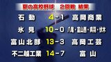 高校野球富山大会 2回戦8試合 不二越工業が14-7で富山を下す(16日)|TBS NEWS DIG