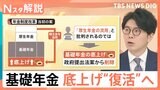 「年金改革法案」基礎年金底上げ “新たなあんこ”で詰めの協議　今週中に衆院通過の公算大【Nスタ解説】|TBS NEWS DIG