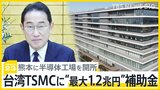 台湾の半導体大手TSMCに日本政府が“1.2兆円”の巨額補助金 「巨額補助の常態化に強い懸念」政府内に異論も【news23】|TBS NEWS DIG