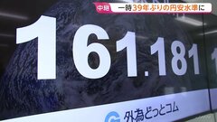 円安加速 一時161円80銭台つけ39年ぶりの水準に迫る　片山財務大臣「投機的な動きがあれば断固とした措置をとる」| TBS CROSS DIG with Bloomberg