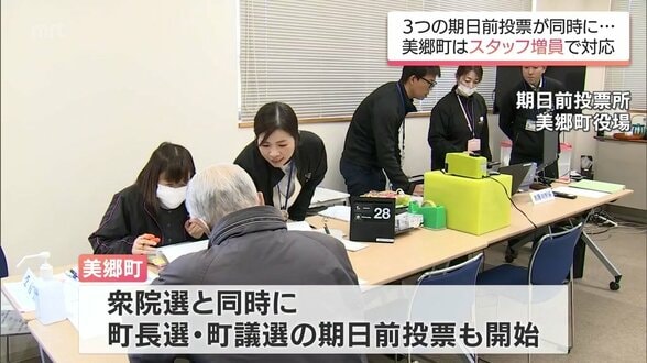 衆院選の期日前投票はじまる 3つの期日前投票が重なる美郷町では・・・ | MRTニュース | MRT宮崎放送