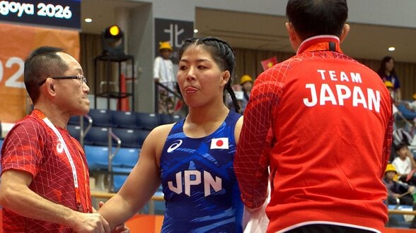 世界女王・石井亜海が金メダル!女子68kg級で初V、地元開催でアジアの頂点に【アジア大会】|TBS NEWS DIG