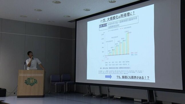 「農地を集約化する基盤整備が最も重要」岩手大学・次世代アグリイノベーション研究センターが企画した「コメの未来を考えるシンポジウム」行われる 盛岡市|TBS NEWS DIG