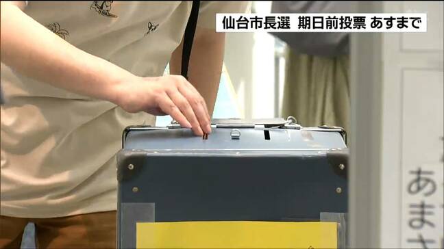 仙台市長選挙　7月27日までの期日前投票は前回の1.67倍に|TBS NEWS DIG