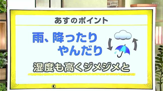 高知の天気　９日　雲広がりやすく　雨が降るところも　山岸拓気象予報士が解説|TBS NEWS DIG