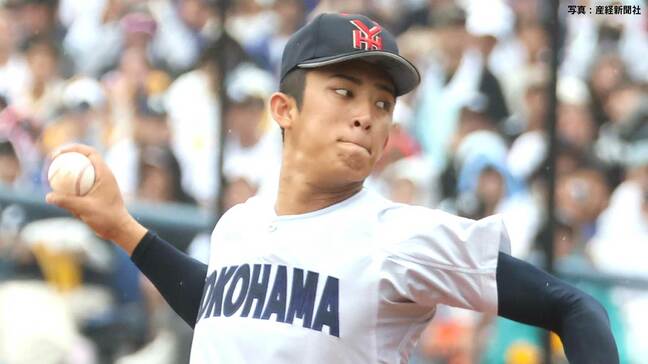横浜が県史上初4季連続甲子園出場!エース織田翔希が1失点完投 9回衝撃の自己最速タイ157km 打線は二桁得点で桐光学園下す|TBS NEWS DIG