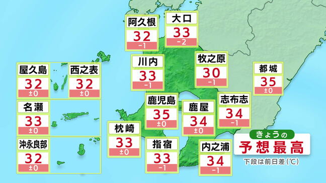 鹿児島市で35度予想「危険な暑さ」熱中症警戒アラート発表 奄美地方除く鹿児島県内|TBS NEWS DIG