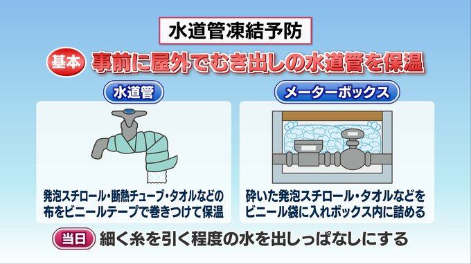 今季最強寒波が到来　水道管の破裂や凍結に対策を　|　MRTニュース ｜ ＭＲＴ宮崎放送