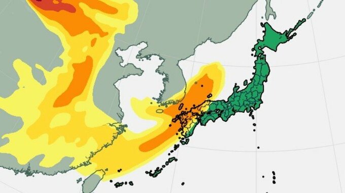 【黄砂情報】27日午後～28日早朝にかけて西日本を中心に飛来　黄砂シミュレーション　|　大分のニュース｜OBS NEWS｜大分放送