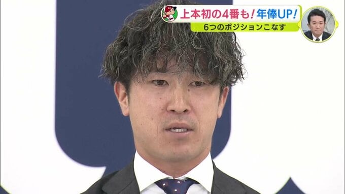 広島カープ　上本崇司　年俸UP!　初の４番も　６つのポジションこなす　|　RCC NEWS | 広島ニュース | RCC中国放送