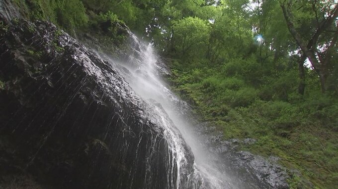 “涼を求めて”　七面山の信仰と深い関係を持つ　早川町の「羽衣白糸の滝と雄滝」　|　山梨のニュース | ＵＴＹテレビ山梨