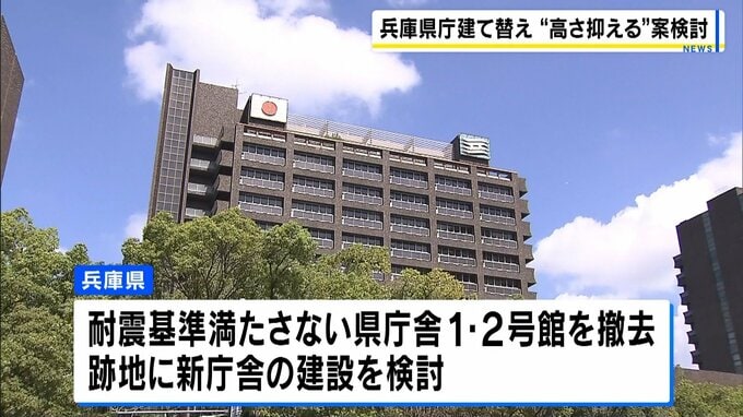【兵庫県】財政厳しく新庁舎の計画見直し　「18階建て案」→「13階建て案」に　事業費は約810億円との試算（去年時点）　|　MBSニュース | 関西の最新ニュースを分かりやすく。