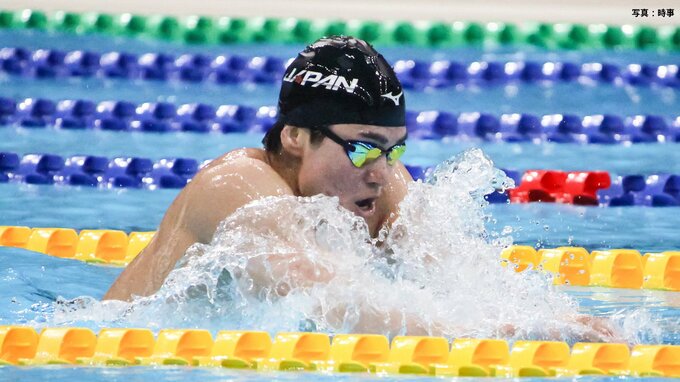 松下知之が金メダル ！ 400個メドレーで日本勢メダル第1号　大会新記録の4分06秒75「良い泳ぎができた」【競泳・パンパシ】|TBS NEWS DIG