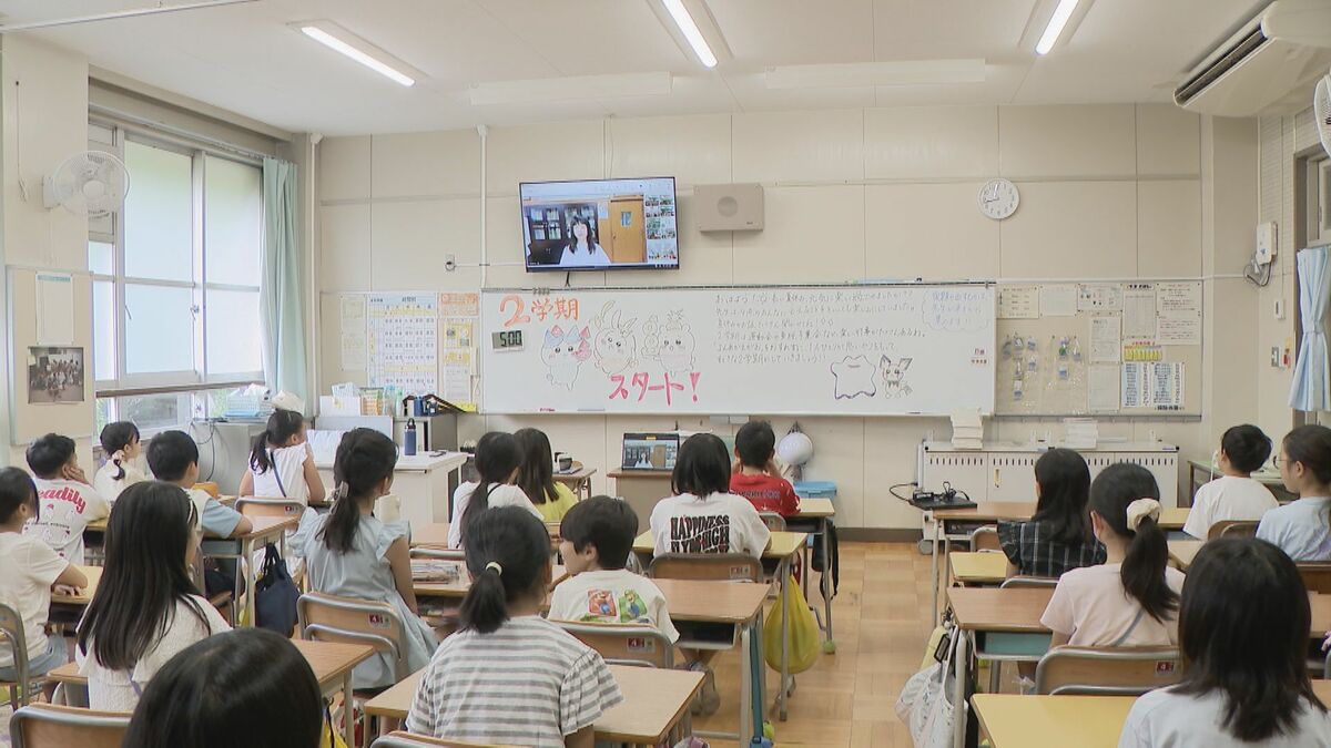 夏休みの半分以上が35℃以上の猛暑日だった… 始業式も“熱中症対策”でオンライン形式に 名古屋･東区の東桜小学校