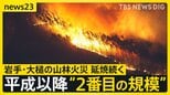 「全然寝られない」岩手・大槌の山林火災　延焼続き平成以降“２番目の規模”に　牛舎が燃えた畜産家は牛残せぬ苦悩も【news23】|TBS NEWS DIG