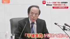 「不確実性が極めて高い」日銀・植田総裁会見で“異例”の前提説明　政策金利は据え置き　トランプ関税に警戒感| TBS CROSS DIG with Bloomberg