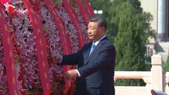 中国「烈士記念日」に習近平国家主席など共産党最高指導部が出席　「人民英雄記念碑」に献花| TBS CROSS DIG with Bloomberg