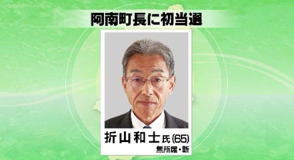 阿南町の町長選挙…無所属の新人で元会社役員の折山和士さんが無投票で初当選　長野　|　SBC NEWS | 長野のニュース | SBC信越放送