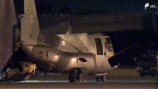 米軍オスプレイ1機が航空自衛隊浜松基地に緊急着陸 飛行中に警告灯点灯 現在も基地内に留まる【速報】|TBS NEWS DIG
