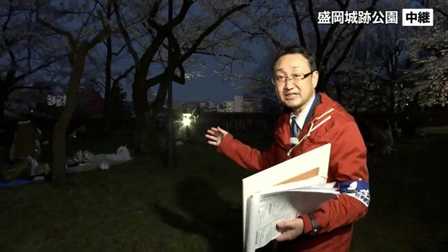今まさにサクラが満開の盛岡城跡公園から中継 サクラの見ごろはいつまで? 気象予報士が解説|TBS NEWS DIG
