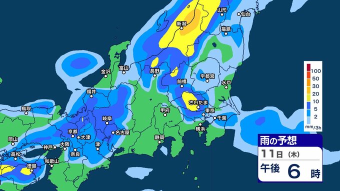 関東甲信・東海・北陸はあす7日も“猛烈残暑”か　北陸地方では大気の状態が非常に不安定で落雷や突風などに注意　来週は雨が強まる時間帯も　【3時間ごとの雨シミュレーション・6日午後9時更新】　|　新潟のニュース・天気｜BSN NEWS｜BSN新潟放送