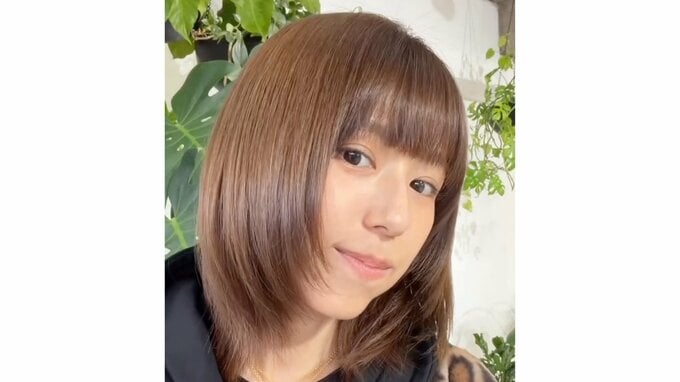 【 若槻千夏 】 「柔らかくて憧れの猫っ毛みたいな触り心地で最高」アイロン不要の新ヘアスタイルに感動|TBS NEWS DIG