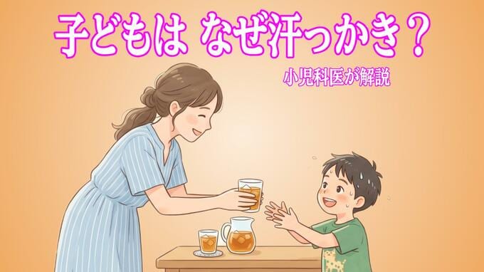 子どもはなぜ汗っかき？小児科医が解説　びっしょり汗・寝汗の３つの理由、水分補給のポイント|TBS NEWS DIG