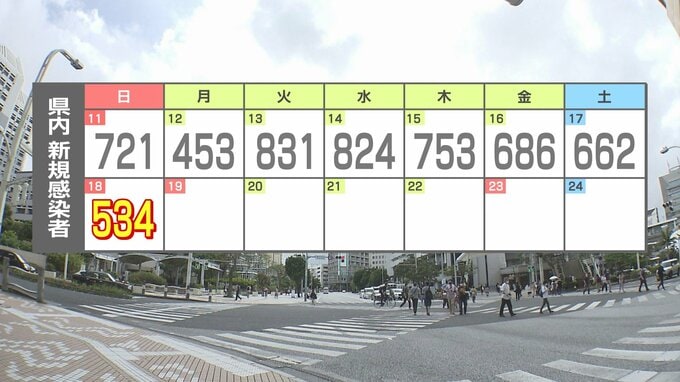 沖縄・新型コロナ534人感染　29日連続で前週同曜日下回る　|　沖縄のニュース｜RBC 琉球放送