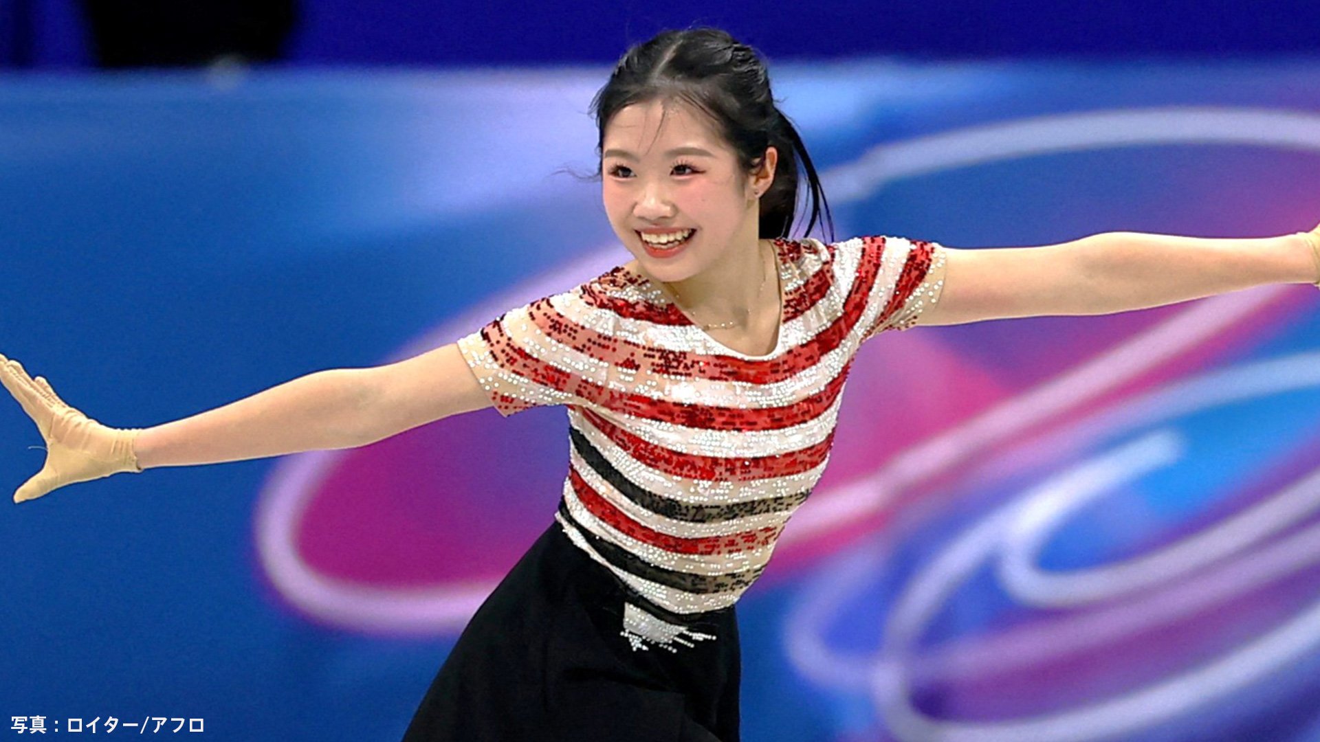中井亜美、ショートで自己新78.71点 五輪では日本女子史上4人目の3A