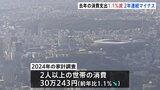 2024年の消費支出は1.1%減少 2年連続でマイナスに|TBS NEWS DIG