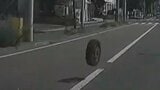 【危ない】あわや大事故に…貨物車からタイヤ2本が外れる瞬間 1本はそのまま転がり反対車線の車に衝突 札幌市北区 | 北海道のニュース|HBC北海道放送