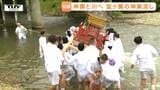 「れろれろれろれー」川に神輿ごとダイブ！ 奇習・神輿流し　千鳥足になりながら、ゆらりゆらり（山形・鶴岡市）|TBS NEWS DIG