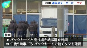 おととい秋田市のスーパーに侵入し、男性従業員にけが負わせたクマ、きのうバックヤードにいるのを確認　精肉コーナー荒らされる　市は箱わな設置、捕獲試みる|TBS NEWS DIG