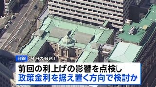 日銀 政策金利を据え置く方向で検討か　物価の安定のために利上げ路線は維持する方針　30日から金融政策決定会合| TBS CROSS DIG with Bloomberg