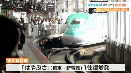 東北新幹線『はやぶさ』1往復増発へ「乗車率の高いはやぶさ増発で座席