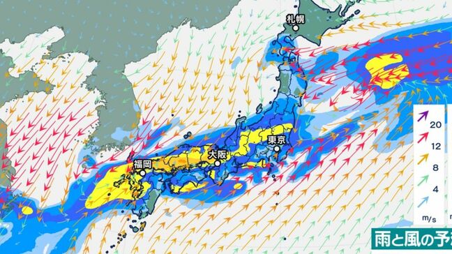 【大雨情報】3連休は全国的に大雨のおそれ 秋雨前線が列島南下 台風14号通過後に前線刺激【20日~23日の雨・風シミュレーション】|TBS NEWS DIG