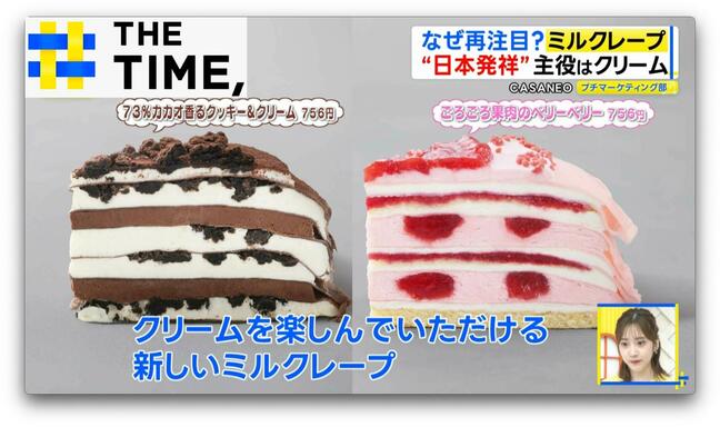 なぜ再注目？実は日本発祥のスイーツ「ミルクレープ」【THE TIME,】 |TBS NEWS DIG