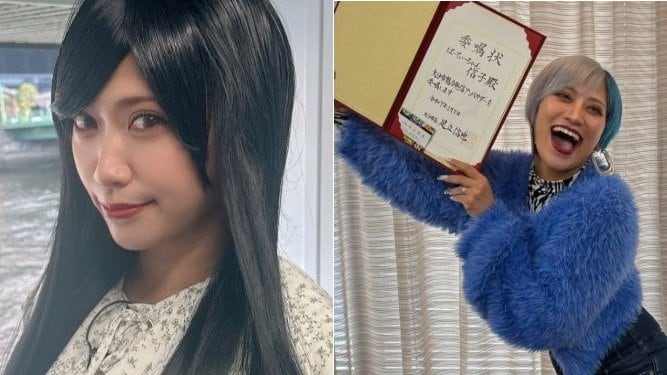 【ぱーてぃーちゃん】信子さん　黒髪ロングに変身「さすがに盛れた」にフォロワー反響「美人がバレた」「天使か何か？」|TBS NEWS DIG