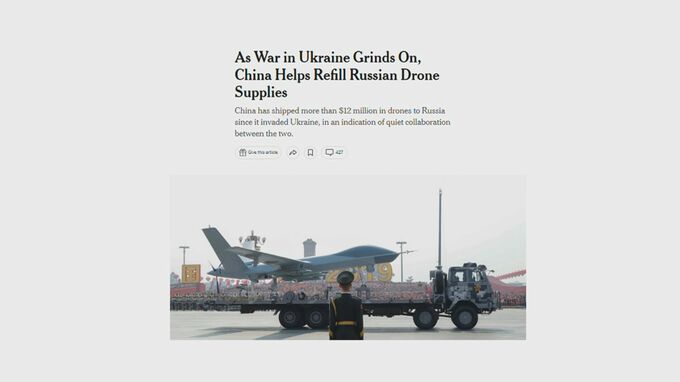 ロシアへのドローン輸出報道に中国政府「虚偽情報」と反論　侵攻以降「衝突地域での業務停止」と声明|TBS NEWS DIG